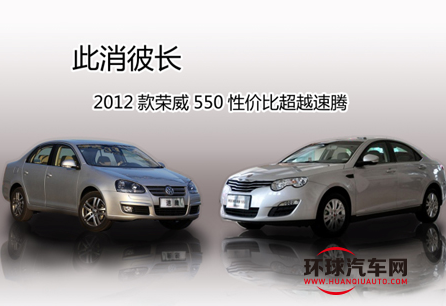 此消彼長 2012款榮威550性價比超越速騰
