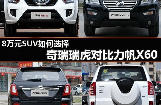8萬元SUV如何選擇 力帆X60對(duì)比奇瑞瑞虎