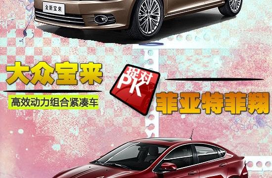 高效動力緊湊車 大眾寶來對比菲亞特菲翔