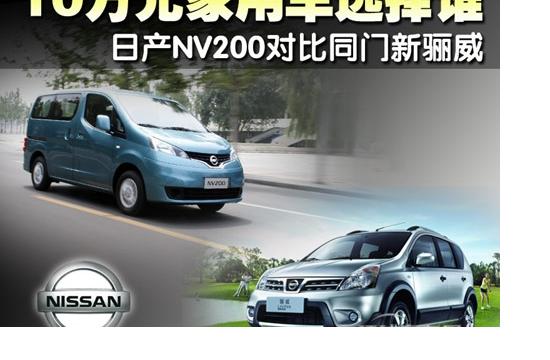 10萬元家用車選擇誰 日產(chǎn)NV200對(duì)比新驪威