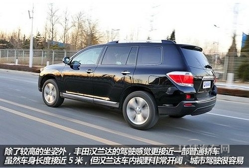 大一號的家用車 評測豐田新款漢蘭達