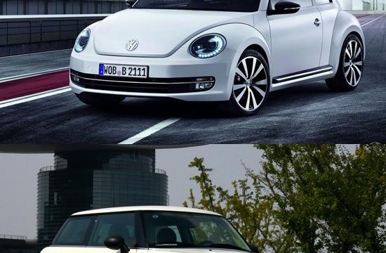 大眾新甲殼蟲vsMINI 市場相同表現各異