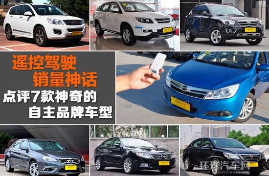 遙控駕駛/銷量神話 點(diǎn)評7款神奇自主車型