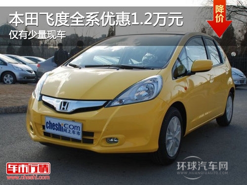 本田飛度全系優惠1.2萬元 僅有少量現車