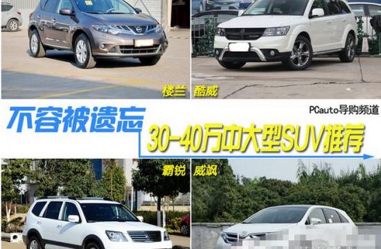 價格30到40萬越野車推薦 這四款suv優點介紹
