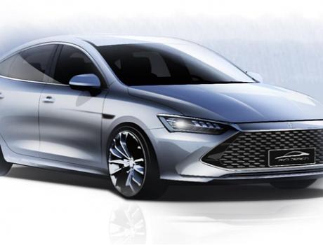 超A新物種 比亞迪全新A+級(jí)轎車正式命名秦PLUS！