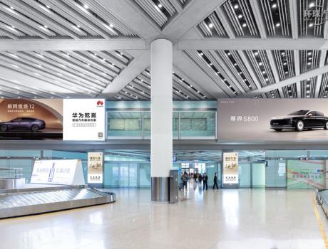 華為智擎廣告登陸全國核心機場，智能汽車“新三大件”時代拉開序幕